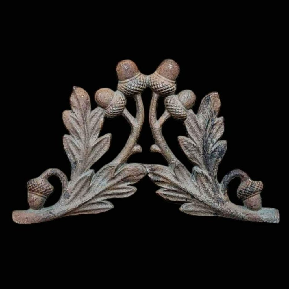 Antique Cast Iron Acorn Decor